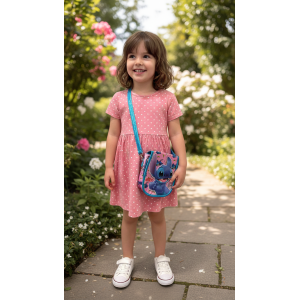 BORSA PASSEGGIO STITCH ANGEL DISNEY BORSETTA 17 CM CON TRACOLLA REGOLABILE- 09217