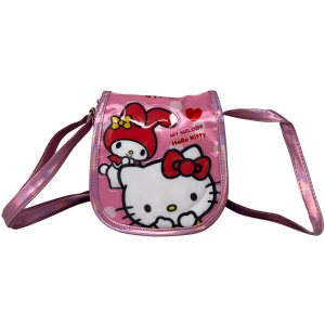 BORSA PASSEGGIO HELLO KITTY MY MELODY SANRIO BORSETTA 17 CM CON TRACOLLA REGOLABILE- 09234