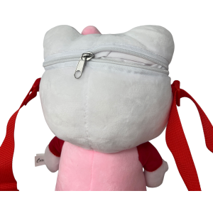 BORSETTA IN PELUCHE HELLO KITTY SANRIO CON TRACOLLA REGOLABILE ACCESSORIO DA PASSEGGIO BAMBINI- 6287
