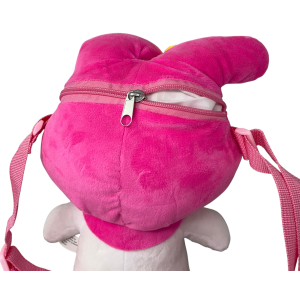 BORSETTA IN PELUCHE MY MELODY SANRIO CON TRACOLLA REGOLABILE ACCESSORIO DA PASSEGGIO BAMBINI- 6287