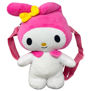 BORSETTA IN PELUCHE MY MELODY SANRIO CON TRACOLLA REGOLABILE ACCESSORIO DA PASSEGGIO BAMBINI- 6287
