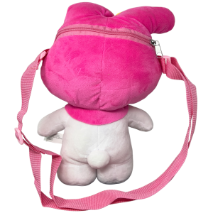 BORSETTA IN PELUCHE MY MELODY SANRIO CON TRACOLLA REGOLABILE ACCESSORIO DA PASSEGGIO BAMBINI- 6287