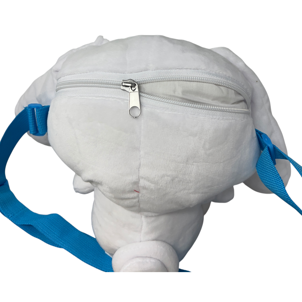 BORSETTA IN PELUCHE CINNAMOROLL SANRIO CON TRACOLLA REGOLABILE ACCESSORIO DA PASSEGGIO BAMBINI- 6287