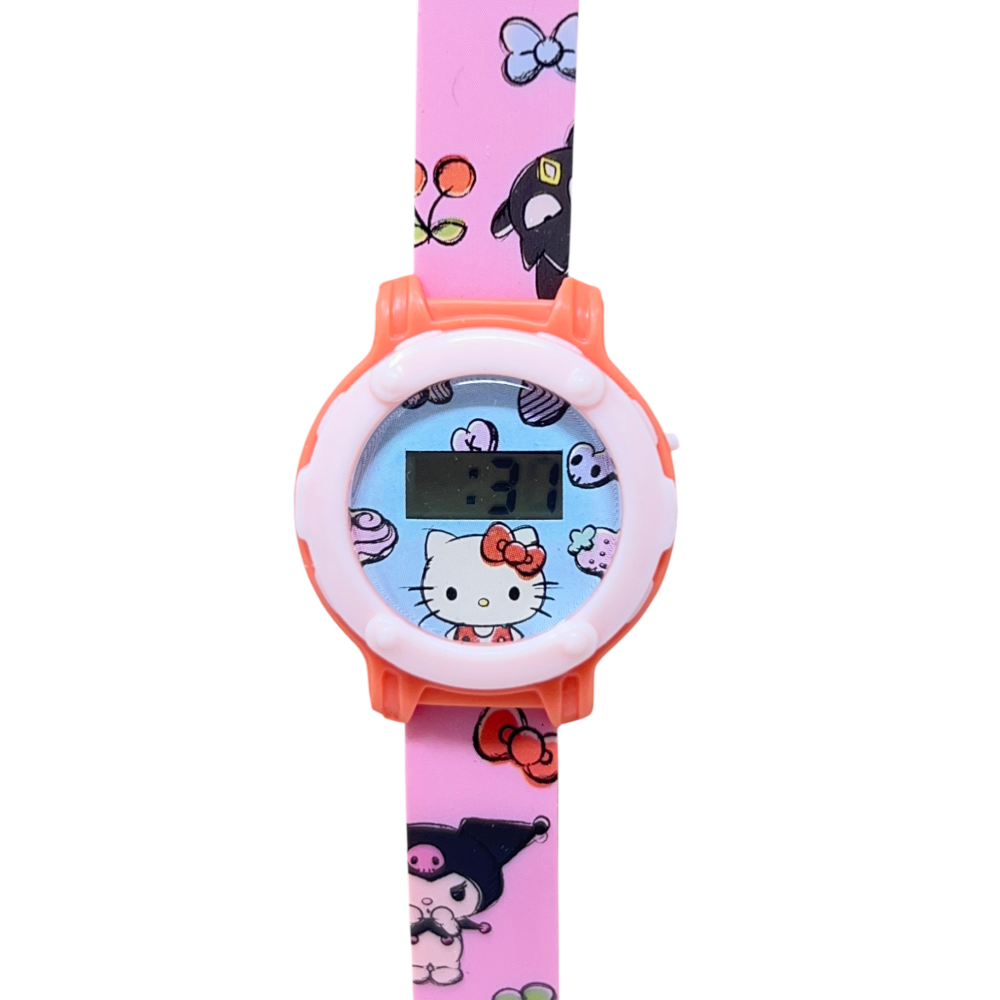 OROLOGIO HELLO KITTY DA POLSO DIGITALE IN SALVADANAIO CON CINTURINO REGOLABILE - GNTNE1HK