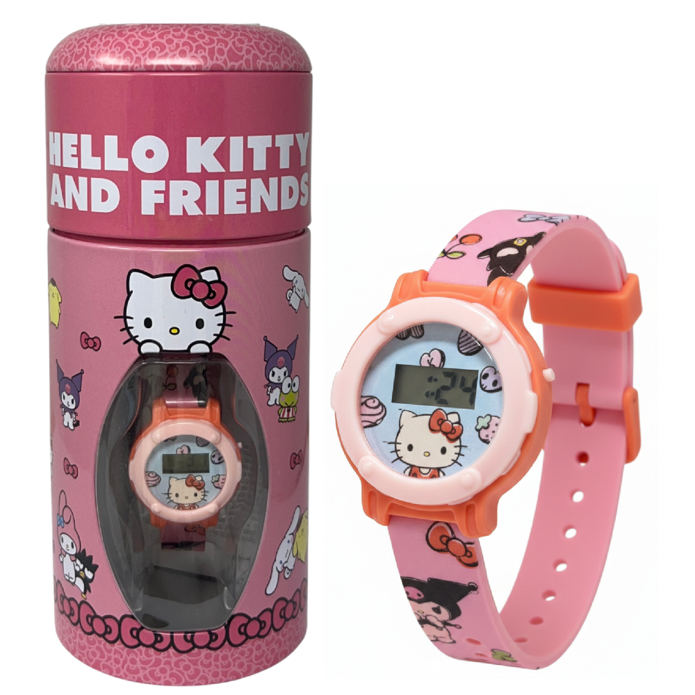 OROLOGIO HELLO KITTY DA POLSO DIGITALE IN SALVADANAIO CON CINTURINO REGOLABILE - GNTNE1HK