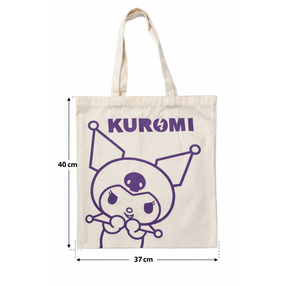 BORSA IN TELA RIUTILIZZABILE KUROMI SANRIO BORSA SHOPPER MULTIFUNZIONE - NW1425