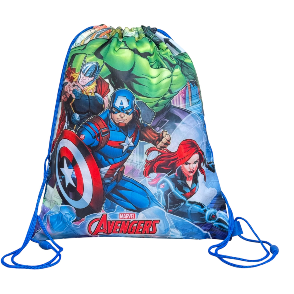 SACCA AVENGERS MARVEL SUPEREROI BORSA TEMPO LIBERO PALESTRA CM. 38X29 - M01512MC