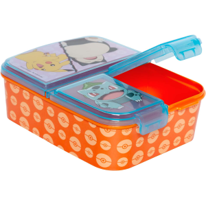 PORTAMERENDA MULTISCOMPARTO POKÉMON PORTA PRANZO SCUOLA TEMPO LIBERO - ST08020