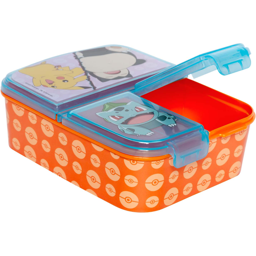 PORTAMERENDA MULTISCOMPARTO POKÉMON PORTA PRANZO SCUOLA TEMPO LIBERO - ST08020