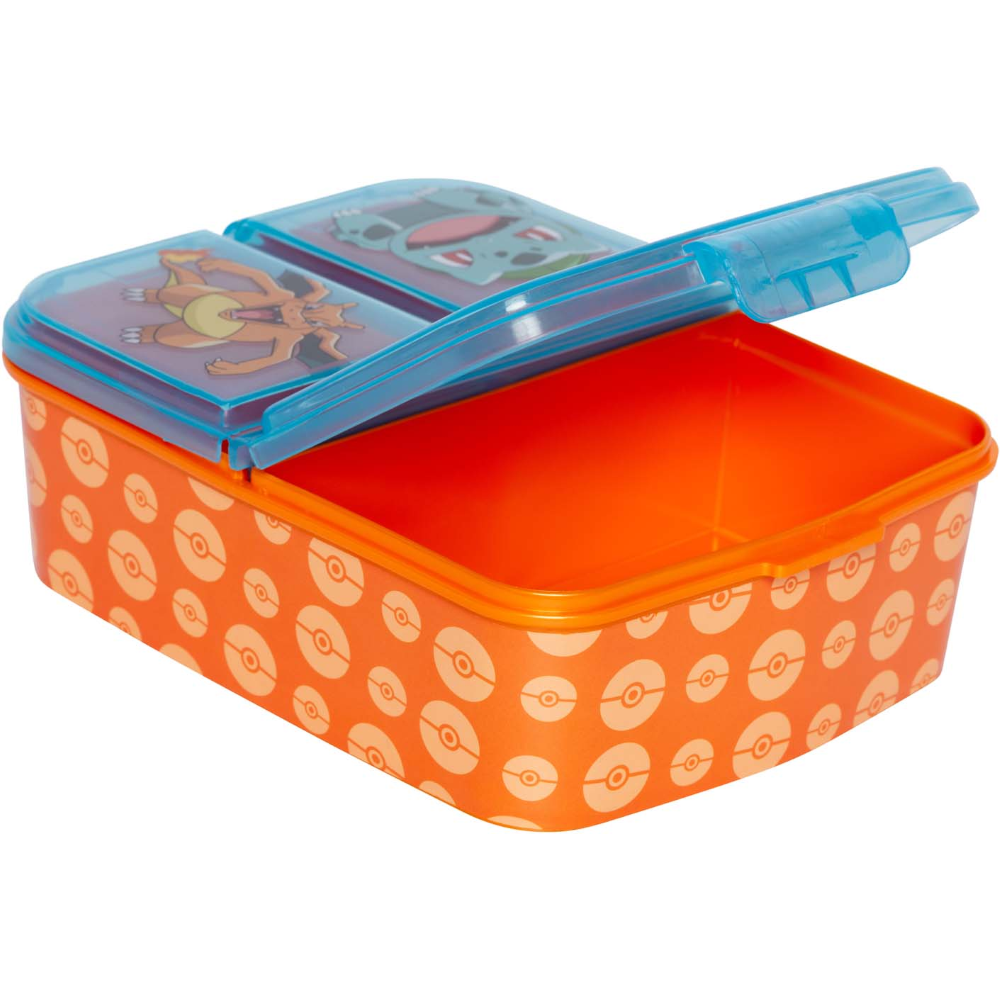 PORTAMERENDA MULTISCOMPARTO POKÉMON PORTA PRANZO SCUOLA TEMPO LIBERO - ST08020