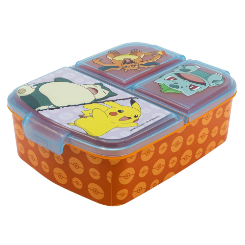 PORTAMERENDA MULTISCOMPARTO POKÉMON PORTA PRANZO SCUOLA TEMPO LIBERO - ST08020
