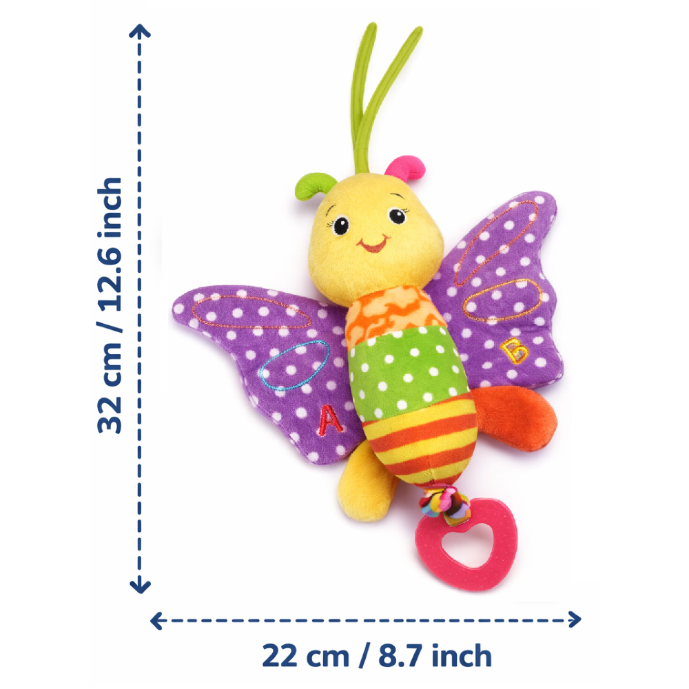 PELUCHE FARFALLA CARION ACTIVITY FEMMINUCCIA CON GIOCHI CM.32 VENTURELLI - 785103/2