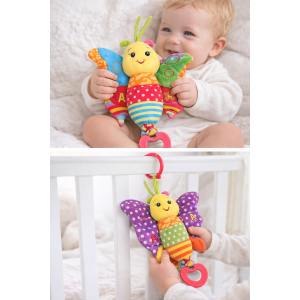 PELUCHE FARFALLA CARION ACTIVITY FEMMINUCCIA CON GIOCHI CM.32 VENTURELLI - 785103/3