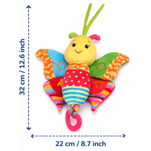 PELUCHE FARFALLA CARION ACTIVITY FEMMINUCCIA CON GIOCHI CM.32 VENTURELLI - 785103/3