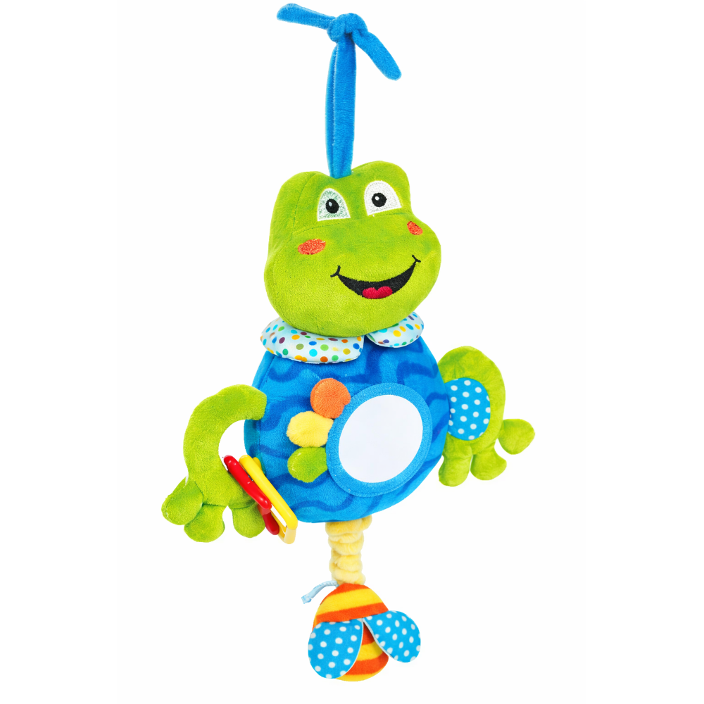 PELUCHE CARILLON RANOCCHIO NEONATO CM. 29 VENTURELLI - 785111/2