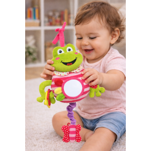 PELUCHE CARILLON RANOCCHIO NEONATO CM. 29 VENTURELLI - 785111/1