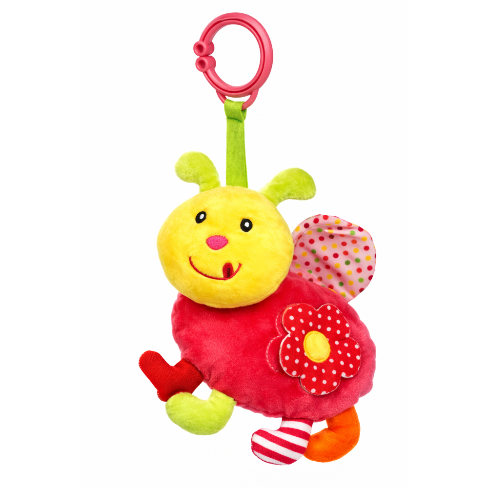 PELUCHE COCCINELLA CON GIOCHI NEONATO CM. 29 VENTURELLI - 785114/1