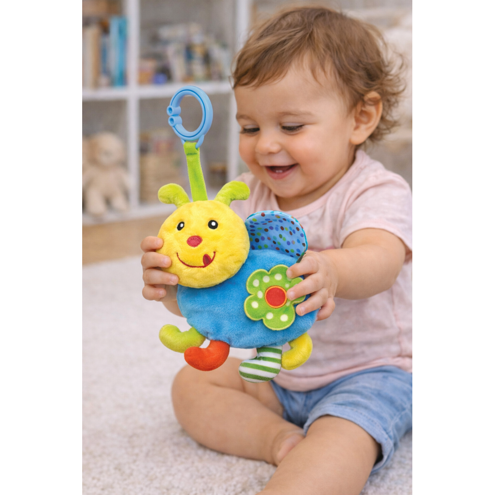 PELUCHE COCCINELLA CON GIOCHI NEONATO CM. 29 VENTURELLI - 785114/2