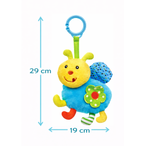 PELUCHE COCCINELLA CON GIOCHI NEONATO CM. 29 VENTURELLI - 785114/2