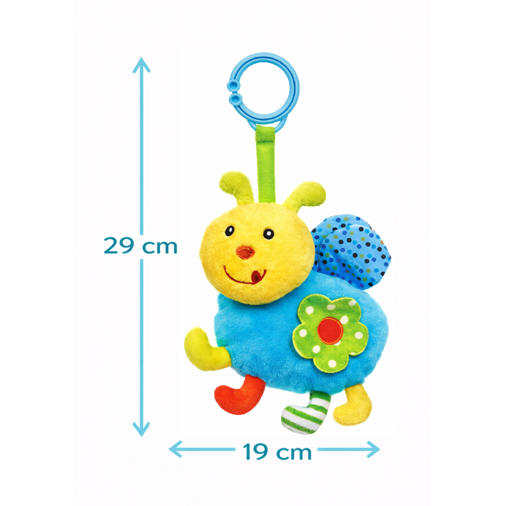 PELUCHE COCCINELLA CON GIOCHI NEONATO CM. 29 VENTURELLI - 785114/2