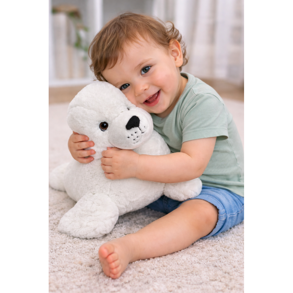 PELUCHE FOCA GRS CM. 35 PLASTICA RECICLATA LELLY - 800052