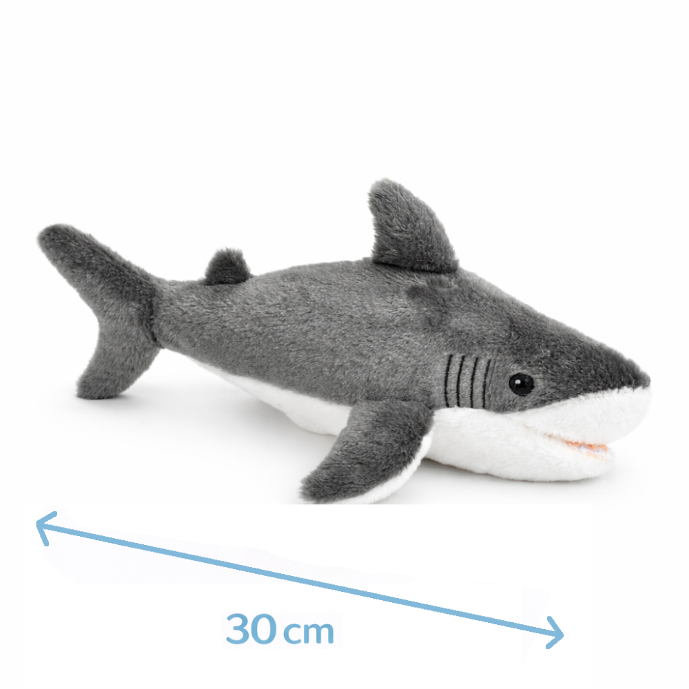 PELUCHE SQUALO GRS CM. 30 PLASTICA RECICLATA LELLY - 800055