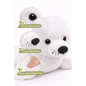 PELUCHE FOCA GRS CM. 30 PLASTICA RECICLATA LELLY - 800056