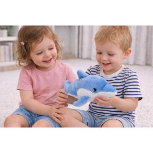 PELUCHE DELFINO GRS CM. 30 PLASTICA RECICLATA LELLY - 800058