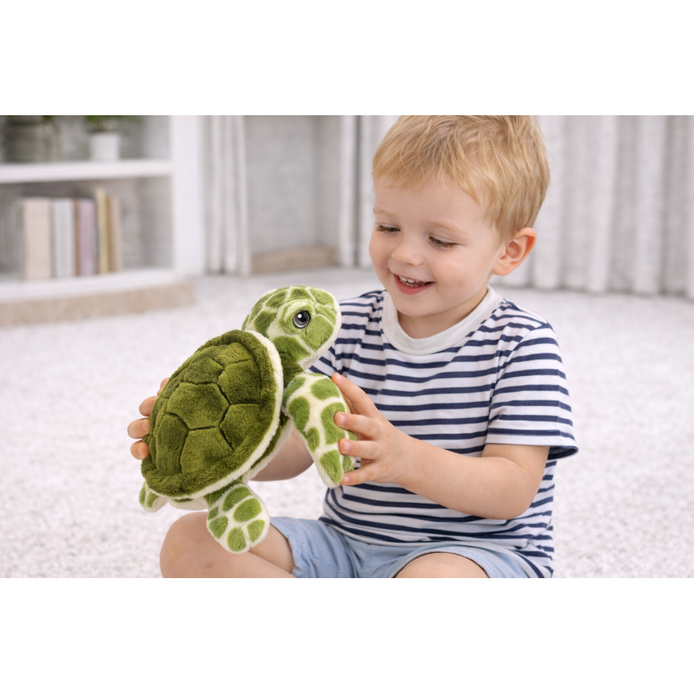 PELUCHE TARTARUGA GRS CM. 25  PLASTICA RICICLATA LELLY - 800059