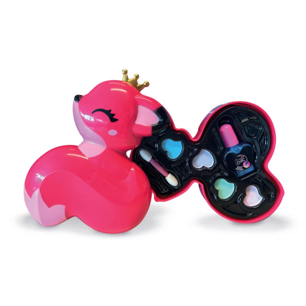 CLEMENTONI CRAZY CHIC TRUCCHI TROUSSE VOLPE OMBRETTI LIPSTICK SICURO PER BAMBINE - 18795