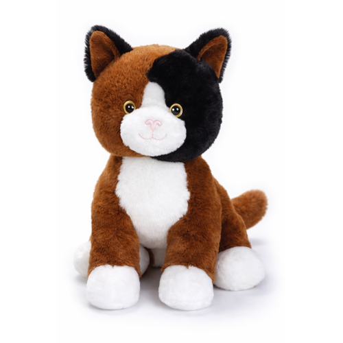 PELUCHE GATTO MARRONE GRS CM. 30 PLASTICA RECICLATA LELLY - 800201/3
