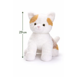 PELUCHE GATTO BIANCO GRS CM. 30 PLASTICA RECICLATA LELLY - 800201/2