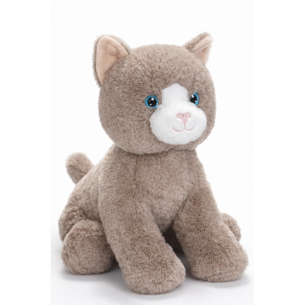 PELUCHE GATTO GRIGIO GRS CM. 30 PLASTICA RECICLATA LELLY - 800201/1