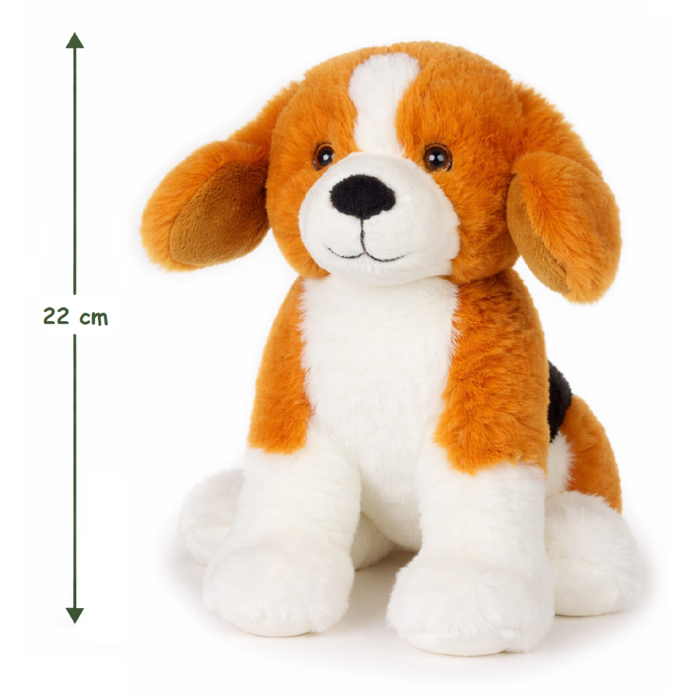 PELUCHE CANE BEAGLE GRS CM. 25 PLASTICA RECICLATA LELLY - 800204