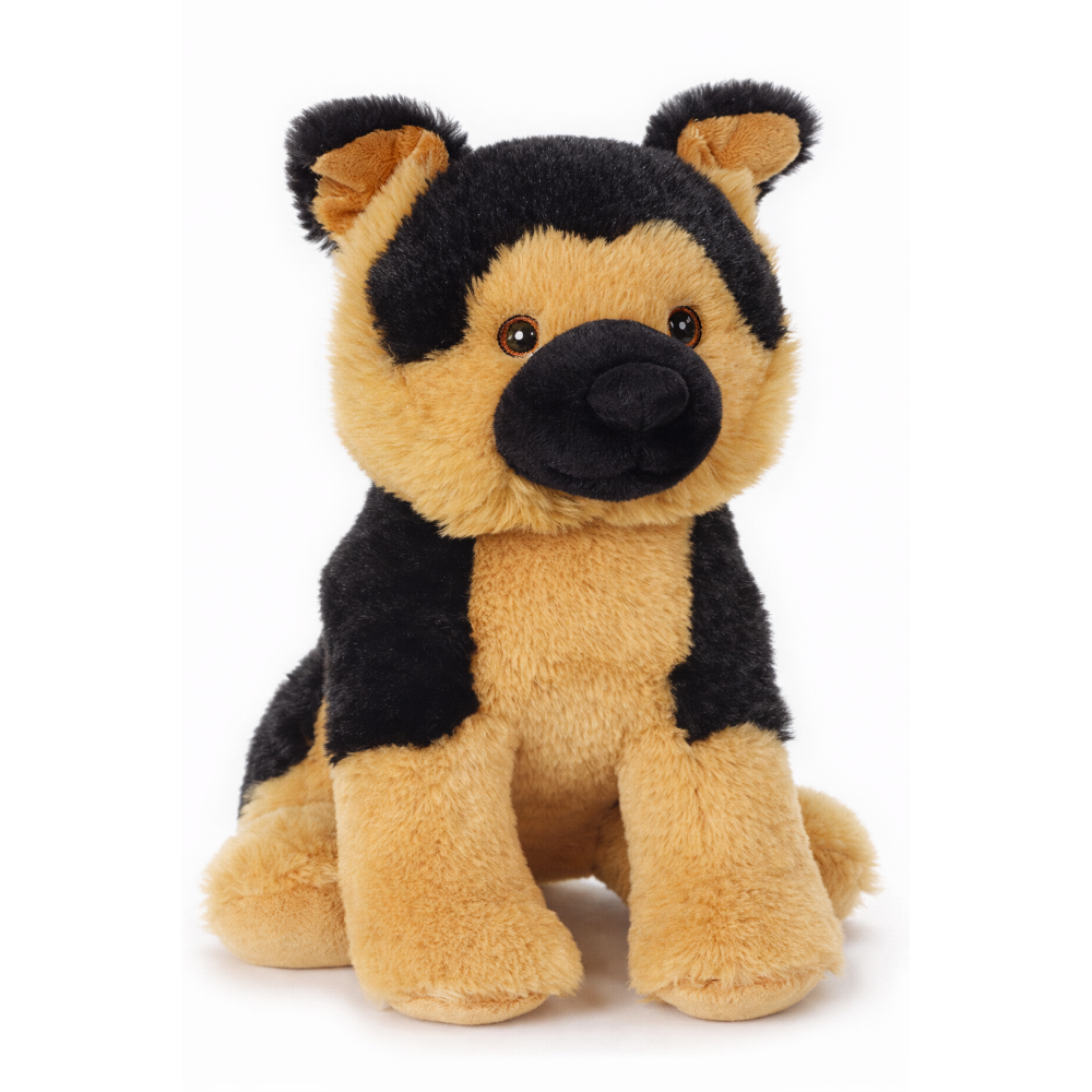 PELUCHE CANE PASTORE TEDESCO GRS CM. 25 PLASTICA RECICLATA LELLY - 800206