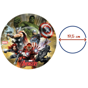 PIATTO PIANO IN CERAMICA AVENGERS MARVEL - 10094543
