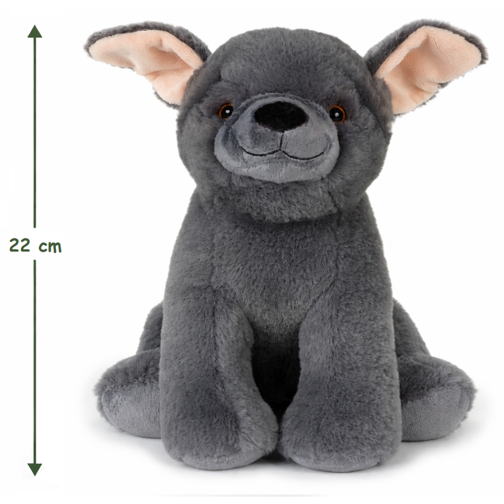 PELUCHE CANE FRENCH BULLDOG GRS CM. 25 PLASTICA RECICLATA LELLY - 800212