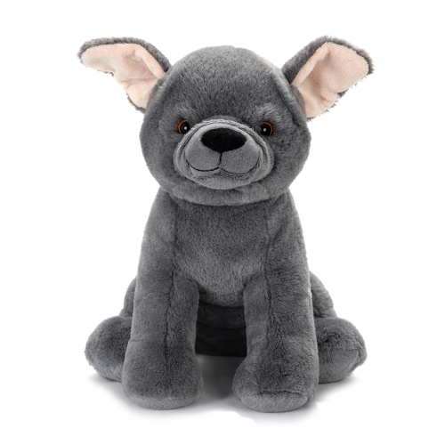 PELUCHE CANE FRENCH BULLDOG GRS CM. 30 PLASTICA RECICLATA LELLY - 800213