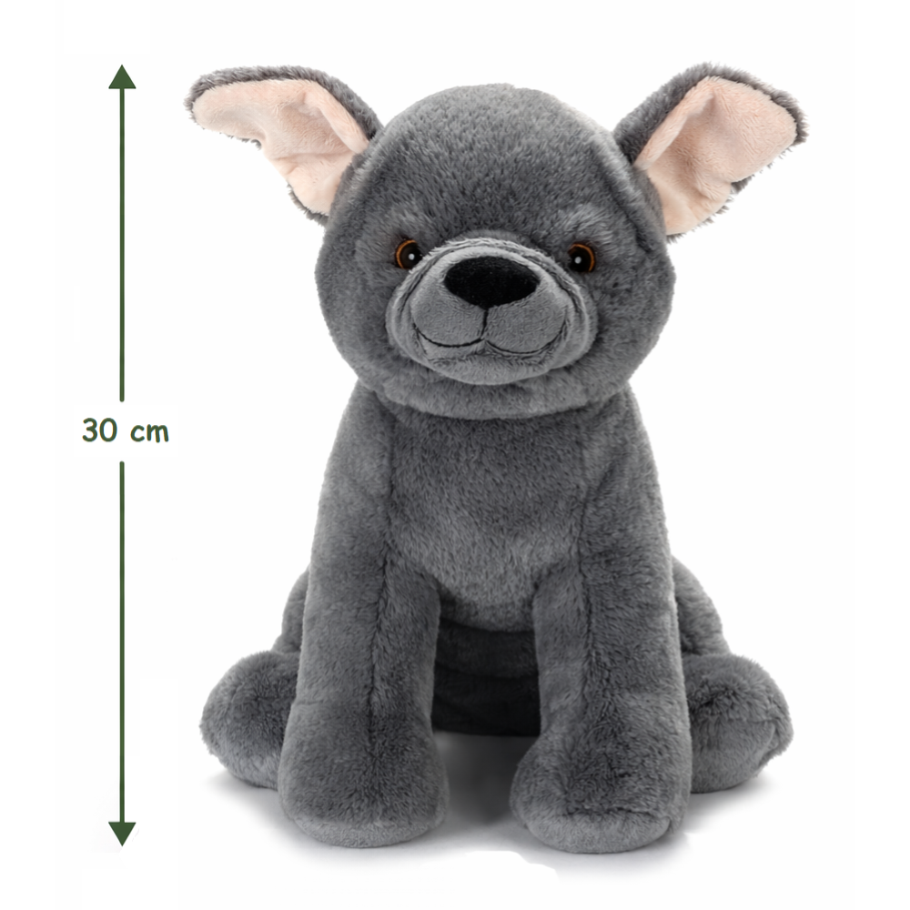 PELUCHE CANE FRENCH BULLDOG GRS CM. 30 PLASTICA RECICLATA LELLY - 800213