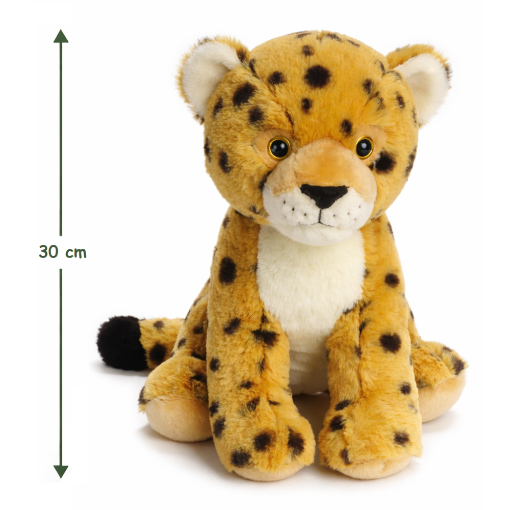 PELUCHE GHEPARDO GRS CM. 30 PLASTICA RECICLATA LELLY - 800065