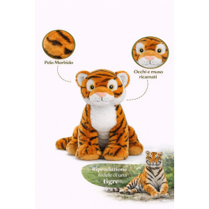 PELUCHE TIGRE GRS CM. 30 PLASTICA RECICLATA LELLY - 800071