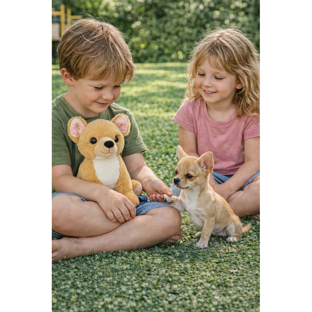 PELUCHE CHIWAWA GRS CM. 25 PLASTICA RECICLATA LELLY - 800210