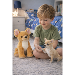PELUCHE CHIWAWA GRS CM. 30 PLASTICA RECICLATA LELLY - 800211