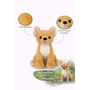 PELUCHE CHIWAWA GRS CM. 30 PLASTICA RECICLATA LELLY - 800211