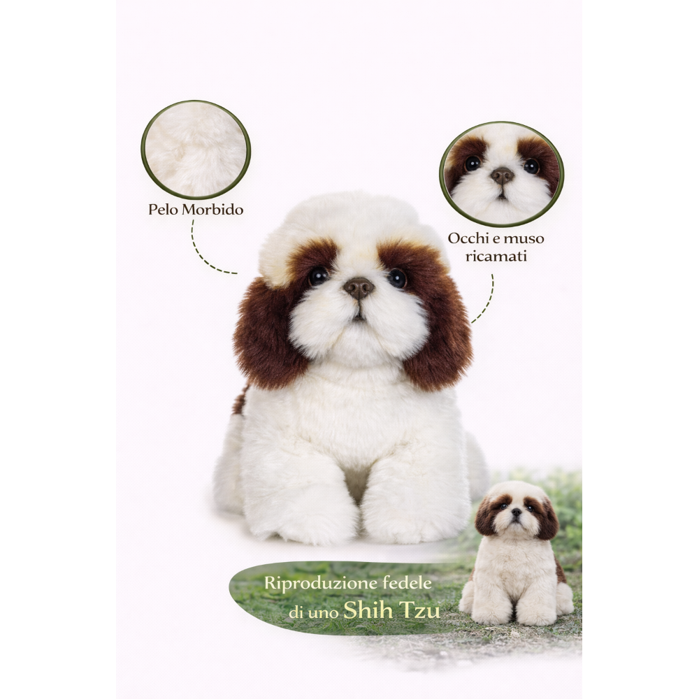 PELUCHE KORI CANE SHIH TZU CM. 25 PUPAZZO LELLY - 642303