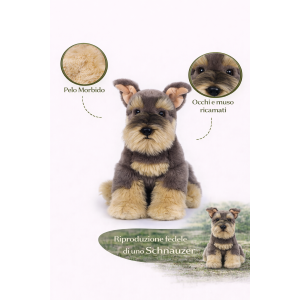 PELUCHE HUGO CANE SCHNAUZER CM. 25 PUPAZZO LELLY - 642300