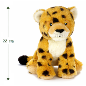 PELUCHE GHEPARDO GRS CM. 25 PLASTICA RECICLATA LELLY - 800064