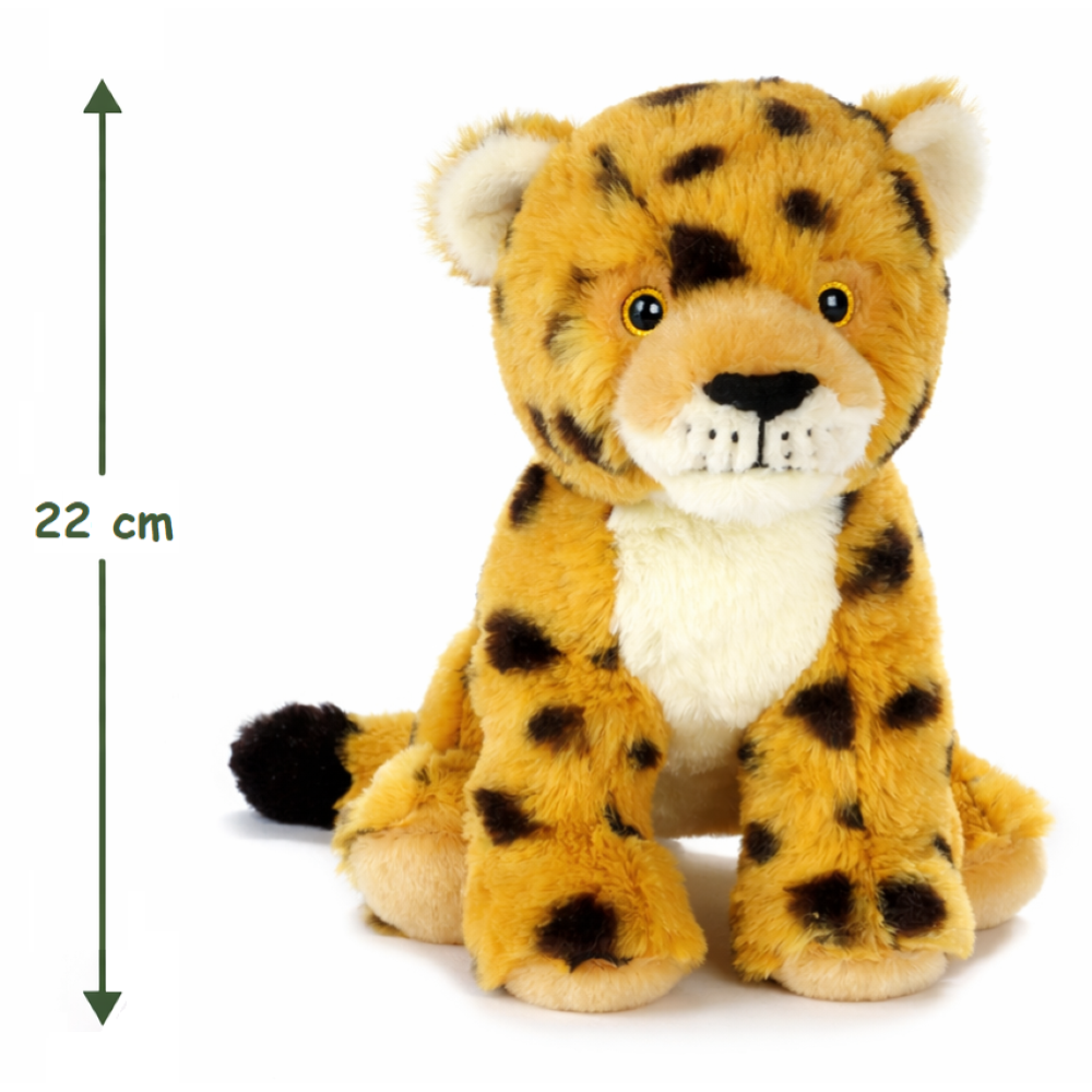 PELUCHE GHEPARDO GRS CM. 25 PLASTICA RECICLATA LELLY - 800064