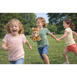 PELUCHE GHEPARDO GRS CM. 25 PLASTICA RECICLATA LELLY - 800064