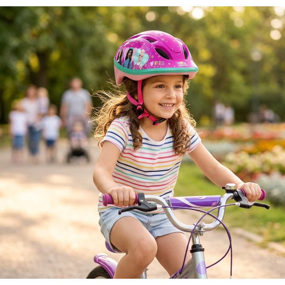 CASCO PROTETTIVO BARBIE MATTEL PER BICI REGOLABILE 52-56 CM OMOLOGATO CON VENTILAZIONE - 1172